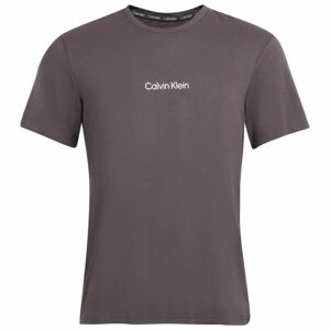 Calvin Klein S/S CREW NECK Pánské tričko, tmavě šedá, velikost M