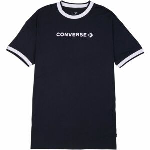 Converse WORDMARK TEE DRESS Dámské šaty, černá, velikost