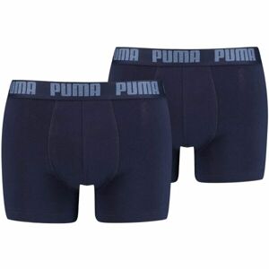 Puma BASIC BOXER 2P Pánské boxerky, tmavě modrá, velikost M